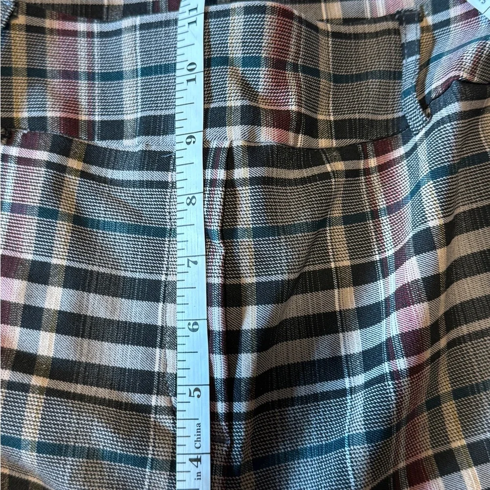 Jules & Leopold Plaid Tie Waist Pants XL Ankle Career Trouser